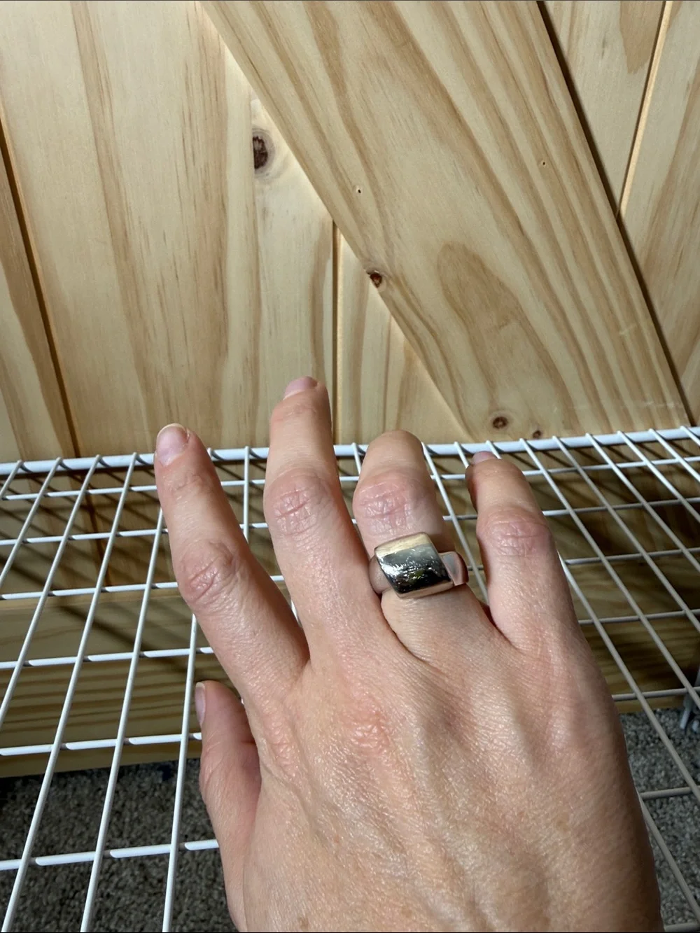 Lia Sophia Polished Silver Dome Ring
